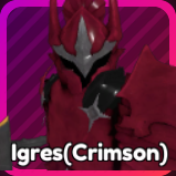 Igres (Crimson) unit from the Anime Fantasy: RE Roblox experience.